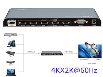  foto  LKV501-V2, 0 - HDMI 5X1  (Switch), 4Kx2K, 60Hz, RS232 72429449  