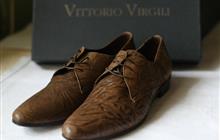 Vittorio Virgili туфли из кожи рептилии