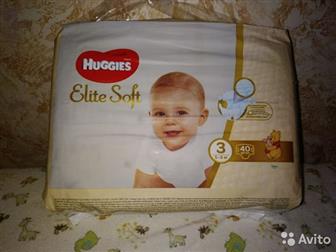  Huggies Elite Soft 3 (5-9 ) 40   ,  ,  ,  , :    