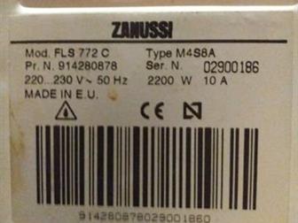   zanussi FLS 772 C     -